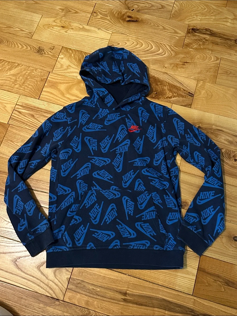 Nike Kids Hoodie & Joggers Set, Blue, XL